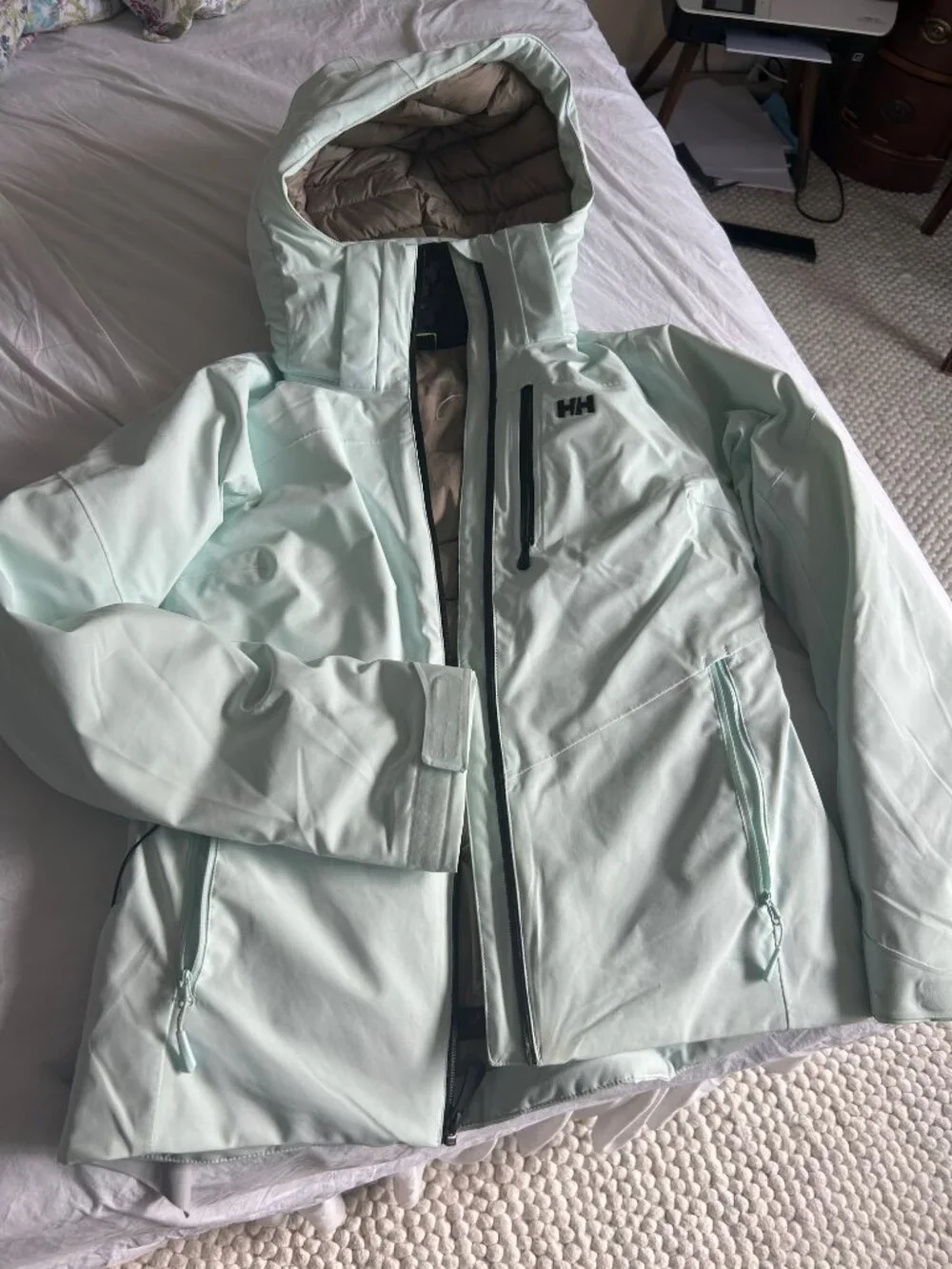 Helly Hansen Edge 3.0 seafoam ski parka size M - Picture 2 of 4
